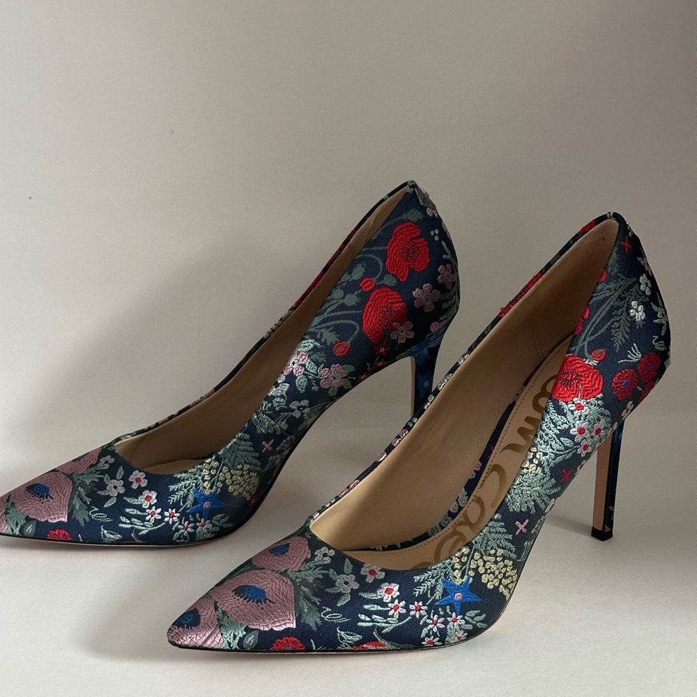 Floral Patterned Women's Heels
